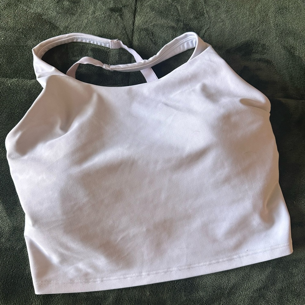 White Sports Bra